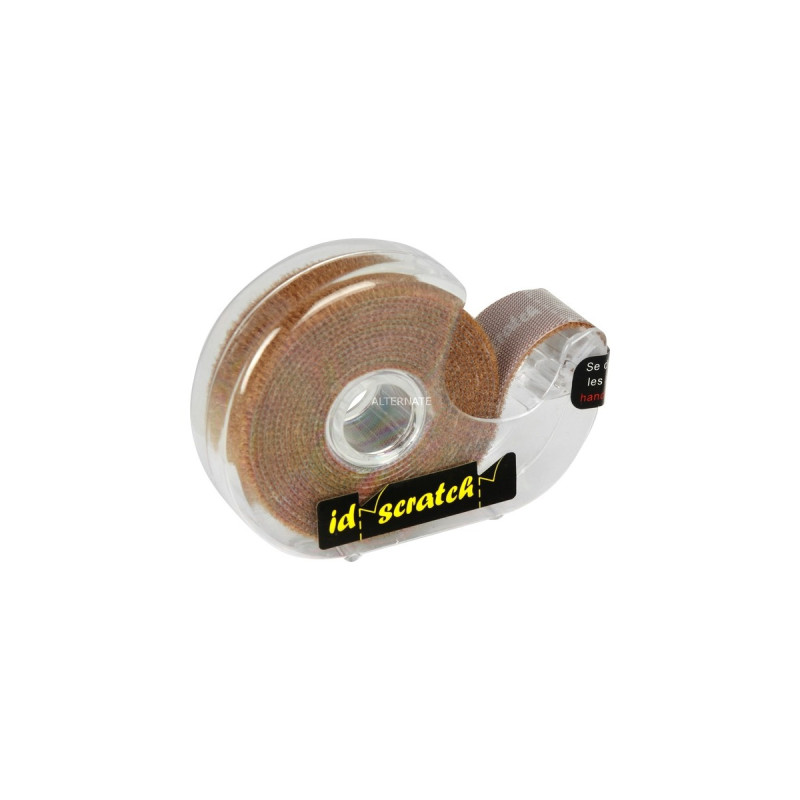Patchsee ID-SCRATCH Pre-Cut, Kabelbinder(hellbraun, 2 Meter Rolle, in Spenderbox)