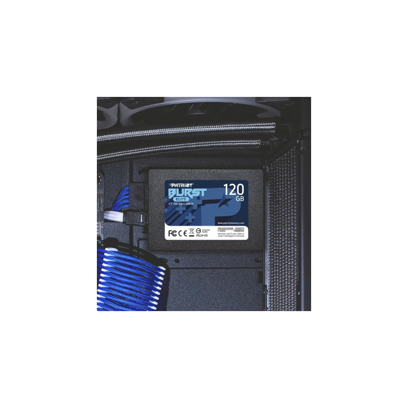 Patriot Burst Elite 120 GB, SSD(schwarz, SATA 6 Gb/s, 2,5