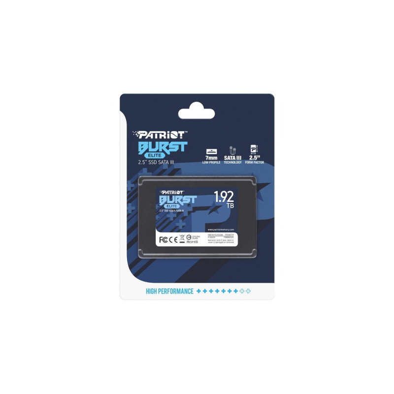 Patriot Burst Elite 1,92 TB, SSD(schwarz, SATA 6 Gb/s, 2,5