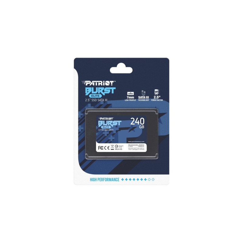 Patriot Burst Elite 240 GB, SSD(schwarz, SATA 6 Gb/s, 2,5