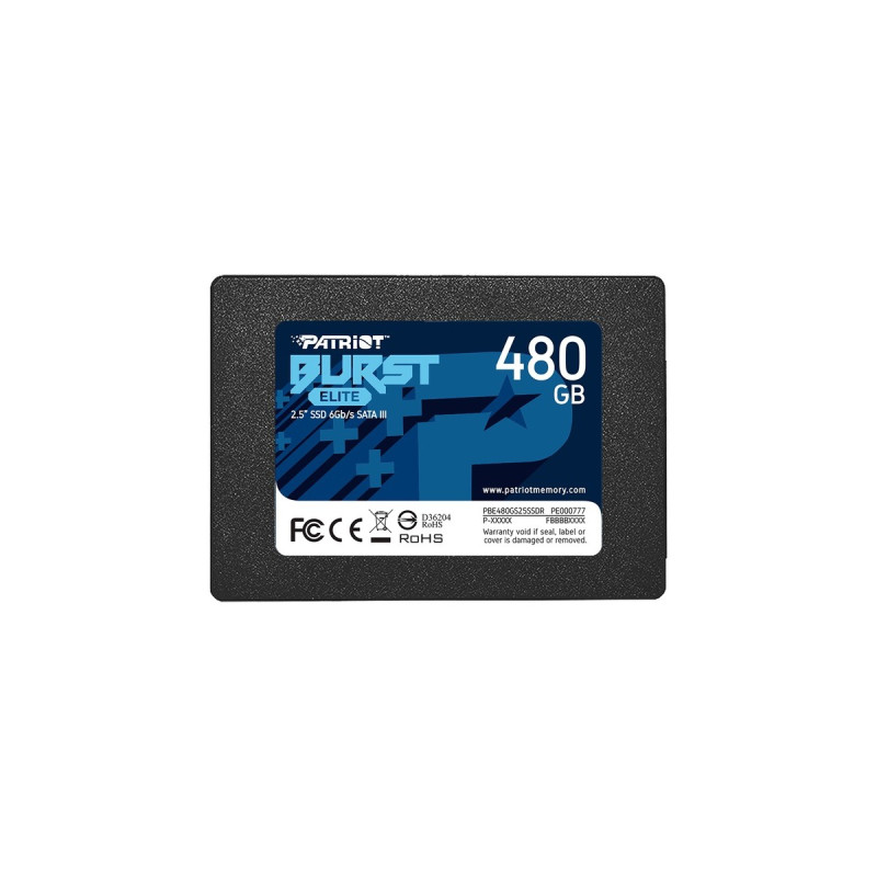 Patriot Burst Elite 480 GB, SSD(schwarz, SATA 6 Gb/s, 2,5