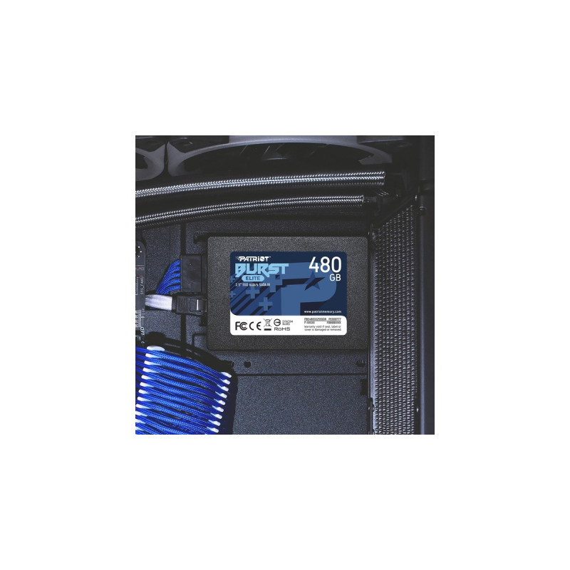 Patriot Burst Elite 480 GB, SSD(schwarz, SATA 6 Gb/s, 2,5