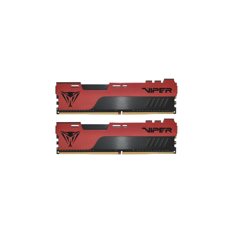 Patriot DIMM 16 GB DDR4-2666 (2x 8 GB) Dual-Kit, Arbeitsspeicher(rot/schwarz, PVE2416G266C6K, Viper Elite II, INTEL XMP)