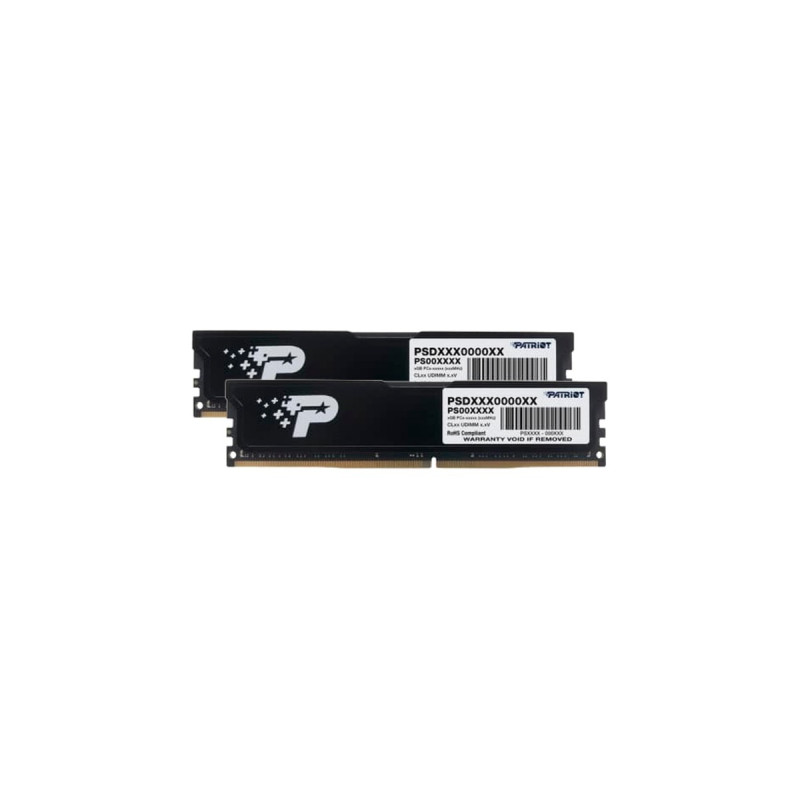 Patriot DIMM 16 GB DDR4-3200 (2x 8 GB) Dual-Kit, Arbeitsspeicher(schwarz, PSD416G3200K, Signature Line)