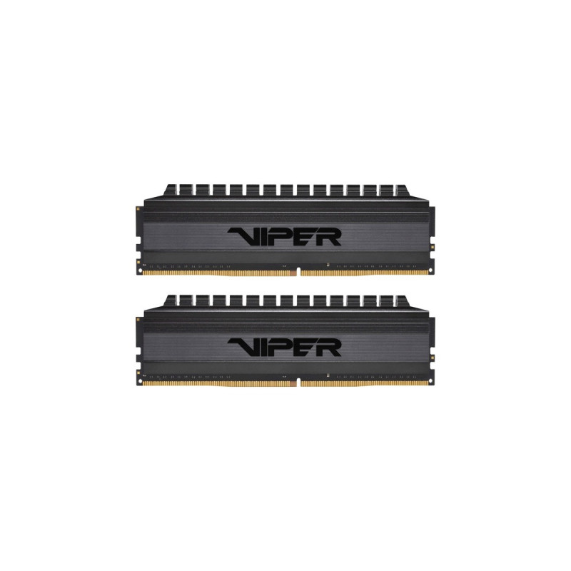 Patriot DIMM 16 GB DDR4-3200 (2x 8 GB) Dual-Kit, Arbeitsspeicher(schwarz, PVB416G320C6K, Viper 4 Blackout, INTEL XMP)