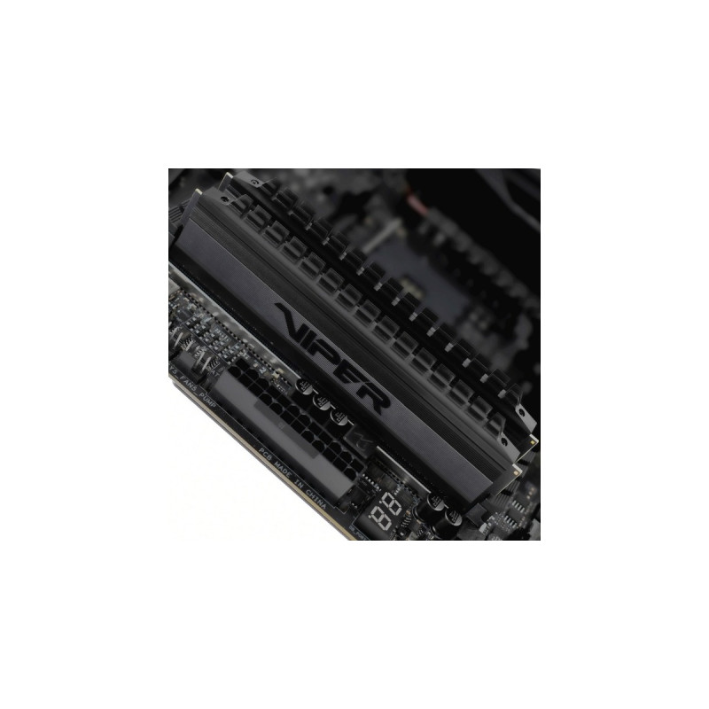 Patriot DIMM 16 GB DDR4-3200 (2x 8 GB) Dual-Kit, Arbeitsspeicher(schwarz, PVB416G320C6K, Viper 4 Blackout, INTEL XMP)