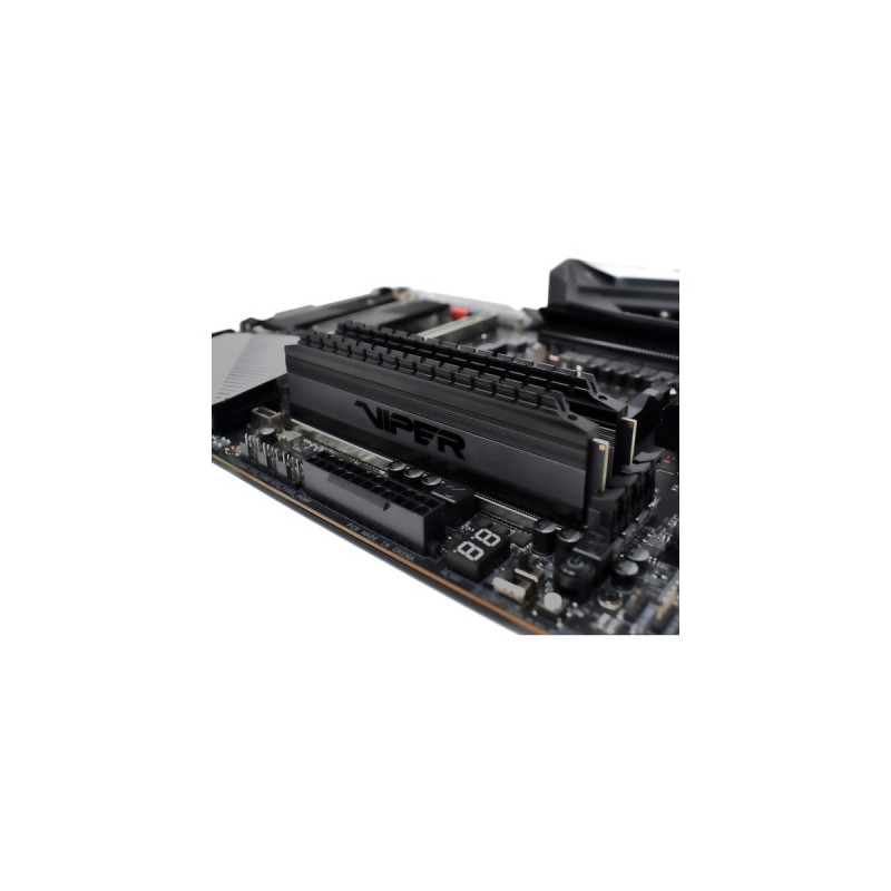 Patriot DIMM 16 GB DDR4-3200 (2x 8 GB) Dual-Kit, Arbeitsspeicher(schwarz, PVB416G320C6K, Viper 4 Blackout, INTEL XMP)