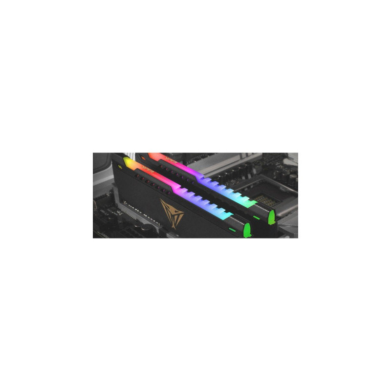 Patriot DIMM 32 GB DDR4-3200 (2x 16 GB) Dual-Kit, Arbeitsspeicher(schwarz, PVSR432G320C6K, Viper Steel RGB, INTEL XMP)