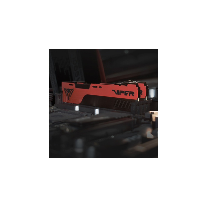 Patriot DIMM 32 GB DDR4-3600 (2x 16 GB) Dual-Kit, Arbeitsspeicher(rot/schwarz, PVE2432G360C0K, Viper Elite II, INTEL XMP)
