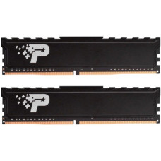 Patriot DIMM 32 GB DDR5-4800 (2x 16 GB) Dual-Kit, Arbeitsspeicher(schwarz, PSP532G4800KH1, Premium Signature)