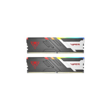 Patriot DIMM 32 GB DDR5-6000 (2x 16 GB) Dual-Kit, Arbeitsspeicher(schwarz/weiß, PVVR532G600C36K, Viper Venom RGB, INTEL XMP)