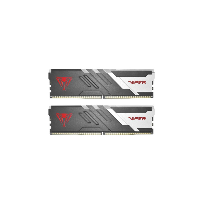 Patriot DIMM 32 GB DDR5-6200 (2x 16 GB) Dual-Kit, Arbeitsspeicher(schwarz/weiß, PVVR532G620C40K, Viper Venom RGB, INTEL XMP)