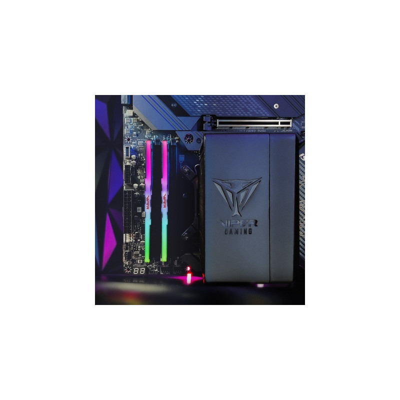 Patriot DIMM 32 GB DDR5-7400 (2x 16 GB) Dual-Kit, Arbeitsspeicher(schwarz, PVVR532G740C36K, Viper Venom RGB, INTEL XMP)