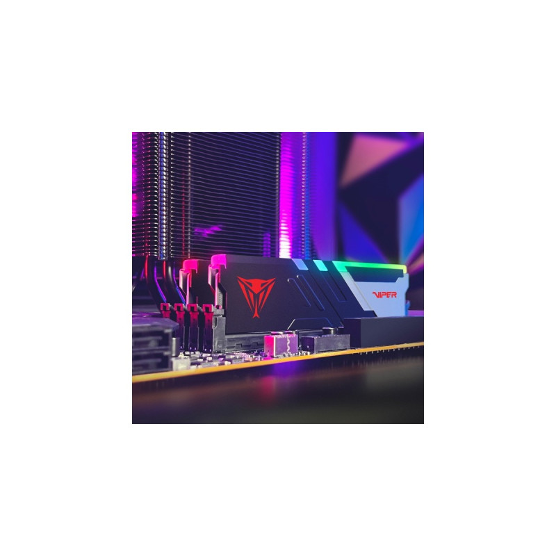 Patriot DIMM 32 GB DDR5-7400 (2x 16 GB) Dual-Kit, Arbeitsspeicher(schwarz, PVVR532G740C36K, Viper Venom RGB, INTEL XMP)