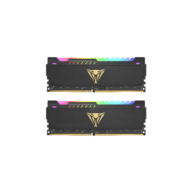 Patriot DIMM 64 GB DDR4-3600 (2x 32 GB) Dual-Kit, Arbeitsspeicher(schwarz, PVSR464G360C8K, Viper Steel RGB, INTEL XMP)