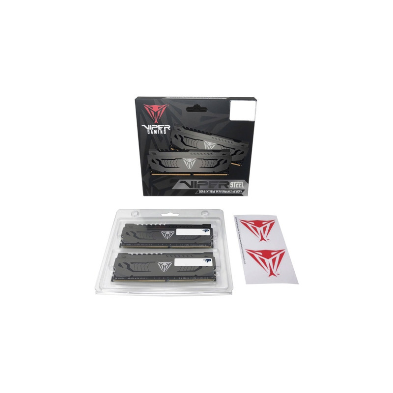 Patriot DIMM 64 GB DDR4-3600 (2x 32 GB) Dual-Kit, Arbeitsspeicher(grau, PVS464G360C8K, Viper Steel, INTEL XMP)