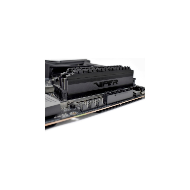 Patriot DIMM 8 GB DDR4-3000 (2x 4 GB) Dual-Kit, Arbeitsspeicher(schwarz, PVB48G300C6K, Viper 4 Blackout, INTEL XMP)