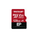 Patriot EP 128 GB microSDXC, Speicherkarte(schwarz/rot, UHS-I U3, Class 10, V30, A1)