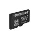 Patriot LX Series 64 GB microSDXC, Speicherkarte(schwarz, UHS-I U1, Class 10)