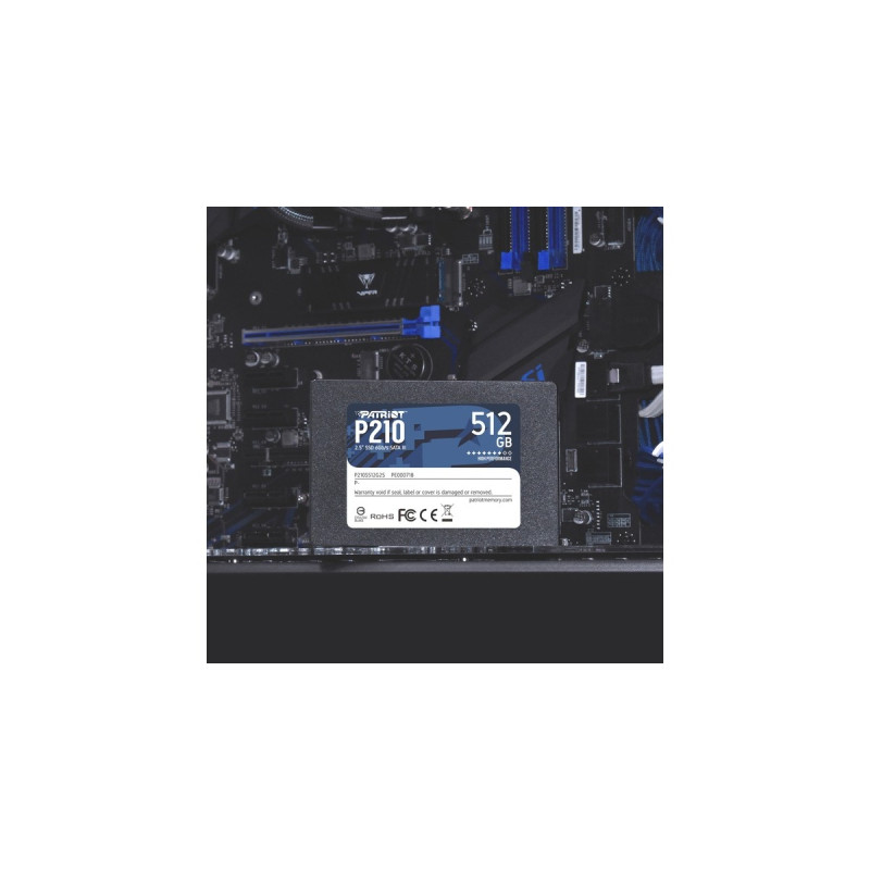 Patriot P210 512 GB, SSD(schwarz, SATA 6 Gb/s, 2,5