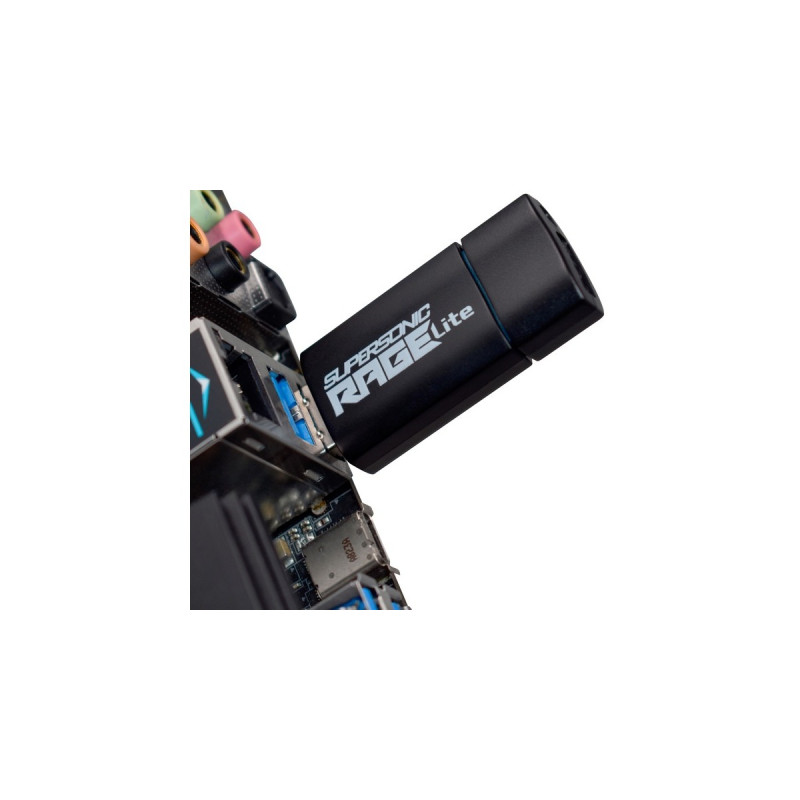 Patriot Supersonic Rage Lite 64 GB, USB-Stick(schwarz/blau, USB-A 3.2 Gen 1)