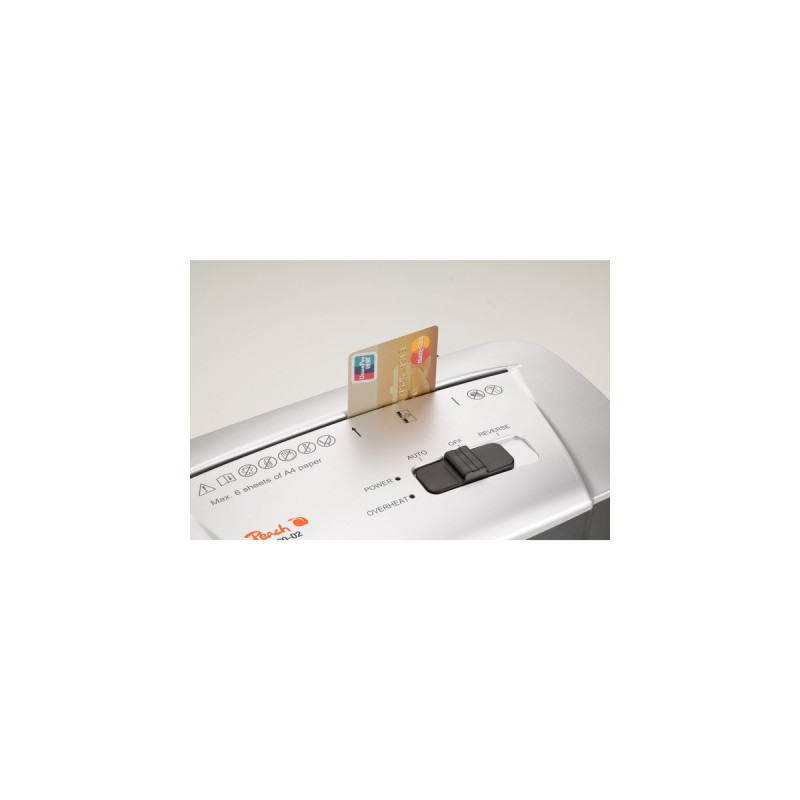 Peach Cross Cut Schredder PS500-10, Aktenvernichter(silber/schwarz)