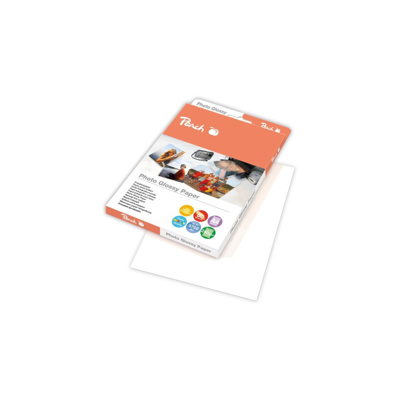 Peach Photo Glossy Papier A4, Fotopapier(240g/m², 50 Blatt)