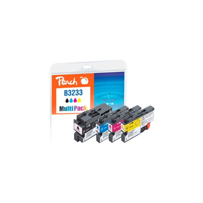 Peach Tinte Spar Pack 320994(kompatibel zu Brother LC-3233)