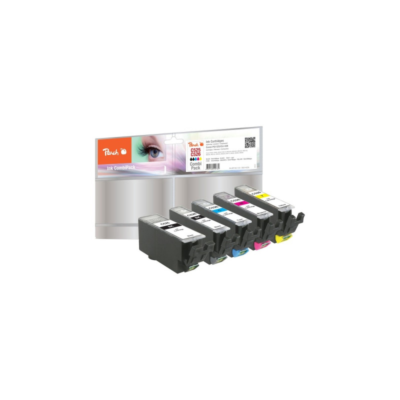 Peach Tinte Spar Pack PI100-133(kompatibel zu Canon CLI-526, PGI-525)
