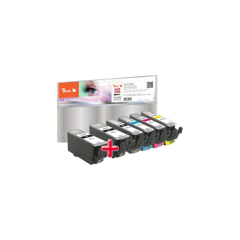 Peach Tinte Spar Pack PI100-141(kompatibel zu Canon CLI-526, PGI-525)