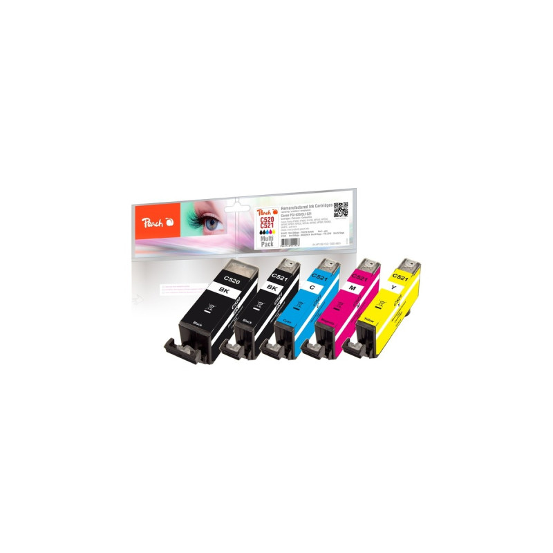 Peach Tinte Spar Pack PI100-152(kompatibel zu Canon PGI-520, CLI-521 (2934B007))