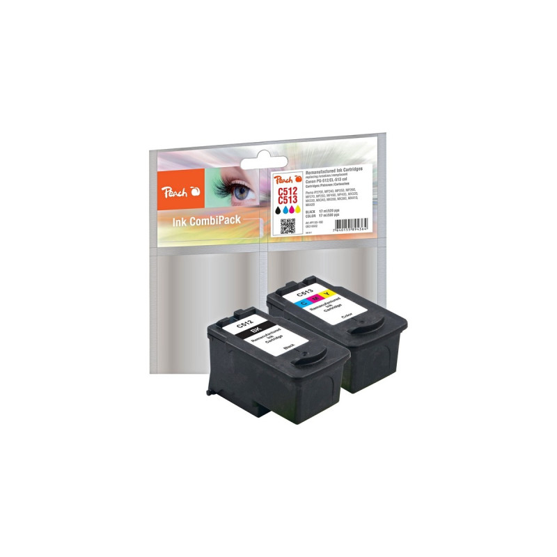 Peach Tinte Spar Pack PI100-160(kompatibel zu Canon PG-512, CL-513)