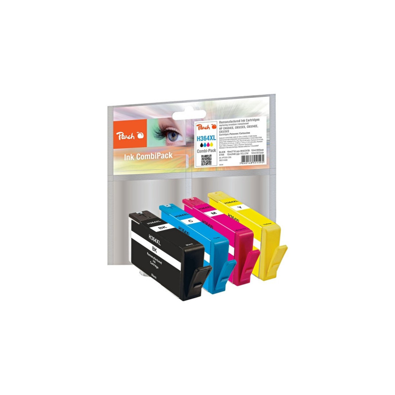 Peach Tinte Spar Pack PI300-295(kompatibel zu HP H364XL)