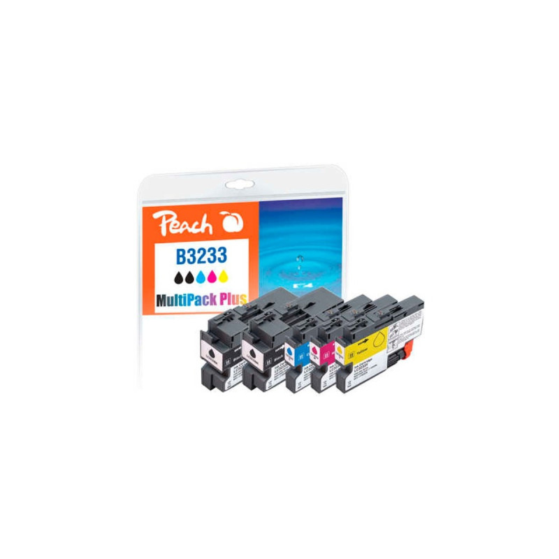 Peach Tinte Spar Pack Plus 320995(kompatibel zu Brother LC-3233)