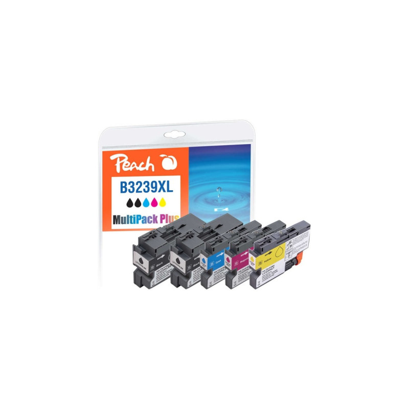 Peach Tinte Spar Pack Plus 321016(kompatibel zu Brother LC-3239XLVALP)