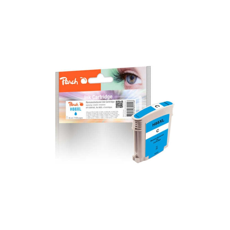 Peach Tinte cyan PI300-165(kompatibel zu HP 88XL (C9391AE))