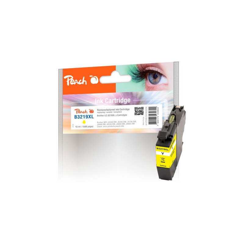 Peach Tinte gelb 320286(kompatibel zu Brother LC-3219XLY)