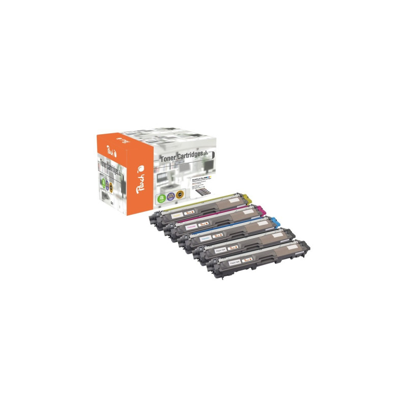 Peach Toner Spar Pack Plus 111915(kompatibel zu Brother TN-241/245)
