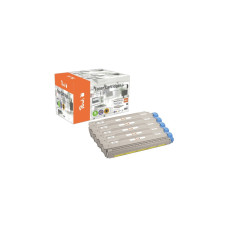 Peach Toner Sparpack Plus 112312(kompatibel zu OKI 46471104, 46471103, 46471102 und 46471101)