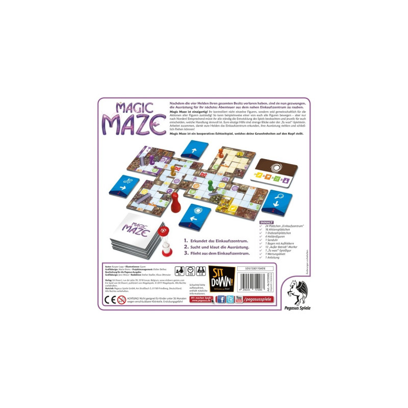 Pegasus Magic Maze, Brettspiel