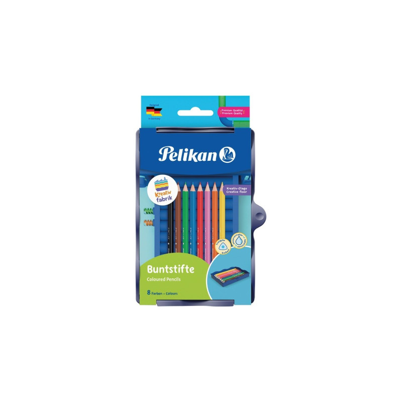 Pelikan Kreativfabrik Buntstifte BSD/8 sortiert in Universaletage 8 ST, Set(8 Stück)