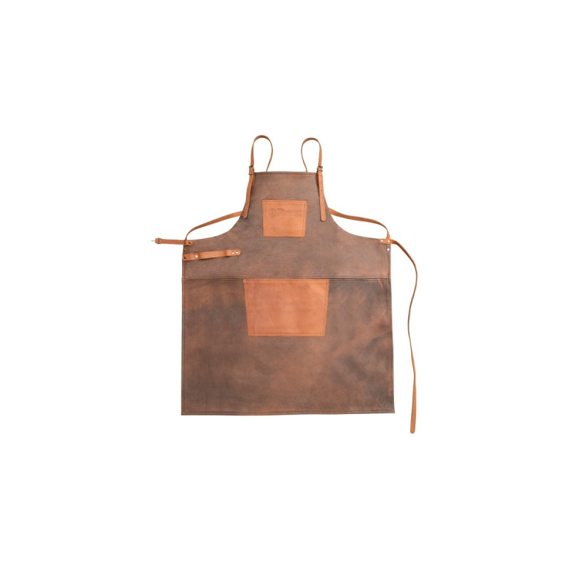 Petromax Büffelleder-Schürze mit gekreuztem Rückenband(dunkelbraun)