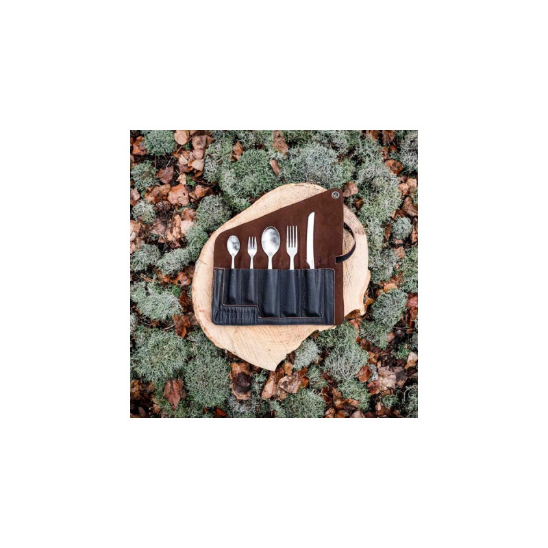 Petromax Bestecktasche aus Leder(dunkelbraun)