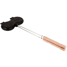 Petromax Burgereisen, Backform(schwarz/holz, für 2 Burger)