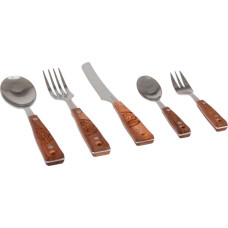 Petromax Camping Besteck, 5-teilig(Griffe aus Walnussholz)