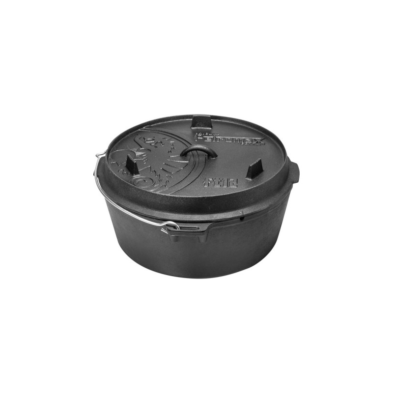 Petromax Feuertopf ft12-t(schwarz, mit planem Boden)