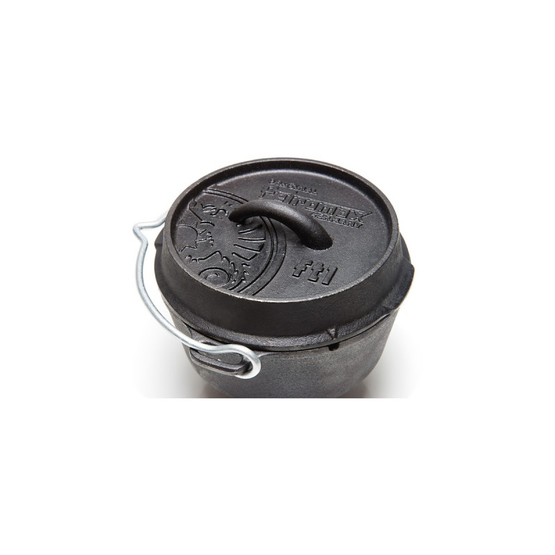 Petromax Feuertopf ft1-t(schwarz, mit planem Boden)