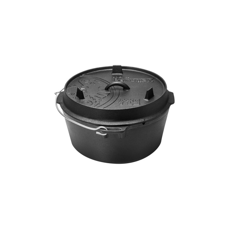 Petromax Feuertopf ft9-t(schwarz, mit planem Boden)