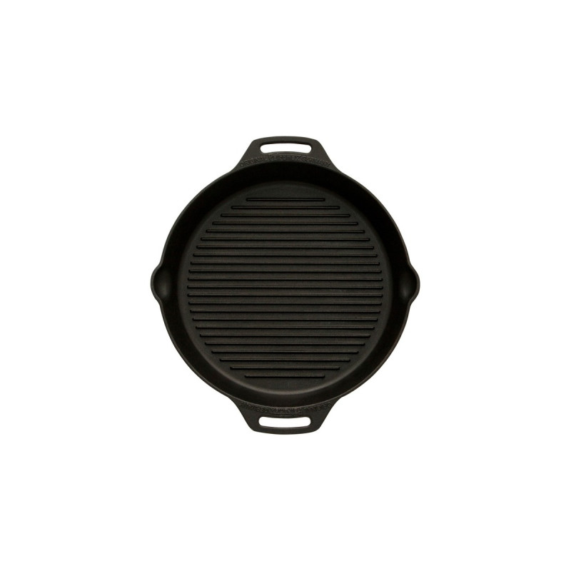 Petromax Grill-Feuerpfanne gp35h, mit 2 Henkeln(schwarz, Ø 35cm)