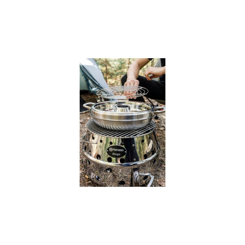 Petromax Grillrost für Camping-Backofen, Backblech(edelstahl, Ø ca. 25cm)